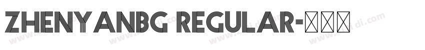 ZhenyanBG Regular字体转换